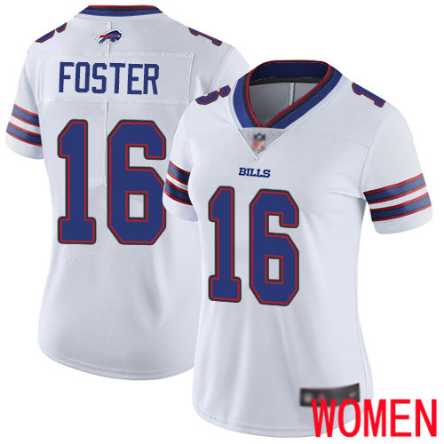 Women Buffalo Bills #16 Robert Foster White Vapor Untouchable Limited Player NFL Jersey->women nfl jersey->Women Jersey